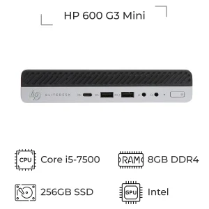 کیس استوک HP 600 800 G3 Tiny پردازنده i5 نسل 7