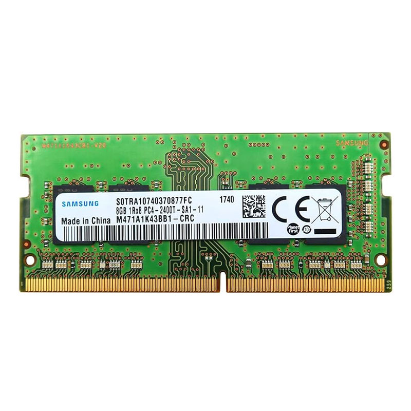 رم لپ تاپ 8GB برند Samsung مدل DDR4 فرکانس 2400Mhz تایمینگ CL17